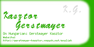 kasztor gerstmayer business card